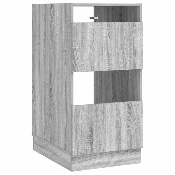 vidaXL Laundry Cabinet with Storage Grey Sonoma Engineered wood