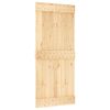 vidaXL Door NARVIK 90 x 210 cm Solid Pine Wood (Untreated) Natural