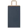 vidaXL Paper Bags 250 pcs with Handles Blue 21x11x36 cm