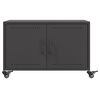 vidaXL Coffee Table Black 68x50x43.5 cm Steel