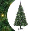 vidaXL Artificial Christmas Tree with 300 LEDs with Stand Green 210 cm