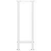 vidaXL Console Table Legs White 2 pcs 38x(72-73) cm Steel