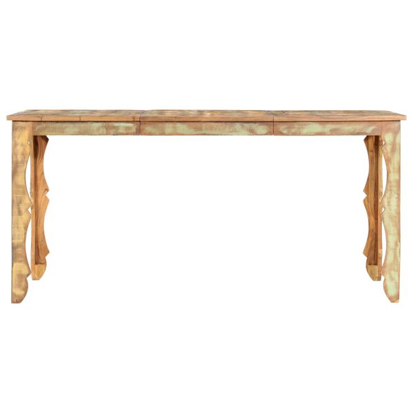 vidaXL Dining Table 160x80x76 cm Solid Reclaimed Wood
