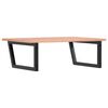 vidaXL Basin Shelf Wall Mounted Steel and Solid Wood Oak