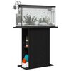 vidaXL Aquarium Stand Black Oak 75x36x72.5 cm Engineered Wood