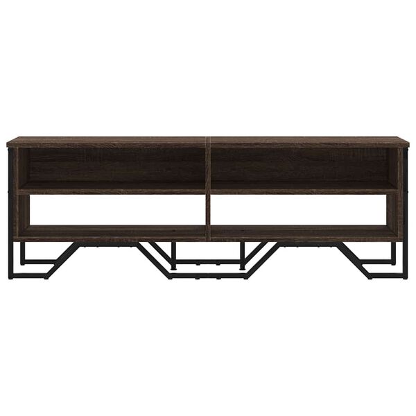 vidaXL TV Cabinet Brown Oak 122x34x41 cm Engineered Wood