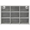 vidaXL Shoe Cabinet Concrete grey 77.5 x 30 x 51 cm Engineered Wood