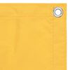 vidaXL Balcony Screen Yellow 75x600 cm Oxford Fabric