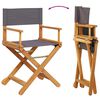 vidaXL Folding Director Chairs 2 pcs&nbsp;Dark Grey Fabric