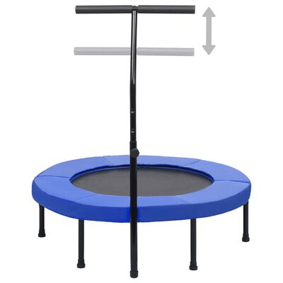 vidaXL Fitness Trampoline with Handle and Safety Pad 102 cm