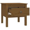 vidaXL Side Table Honey Brown 50x50x49 cm Solid Wood Pine
