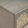 vidaXL Bedside Cabinet with Door Grey 50 x 33 x 60 cm Solid Mango Wood