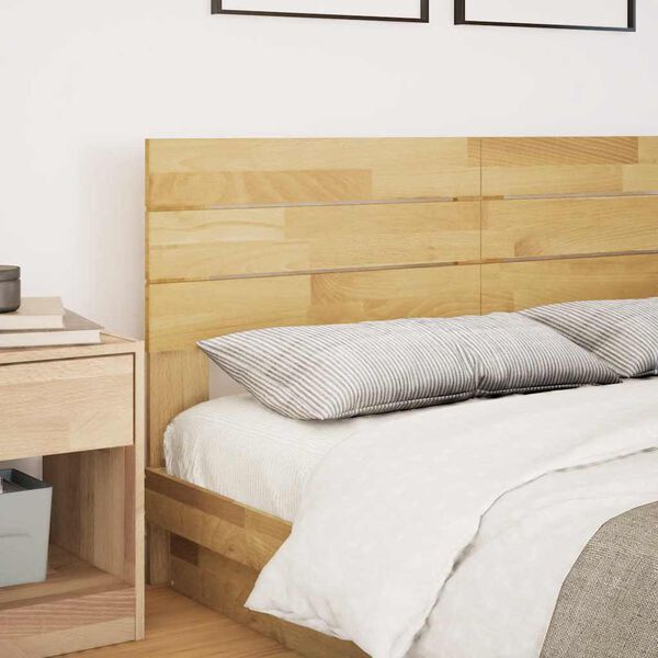 vidaXL Headboard 140 cm Solid Wood Oak