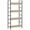 vidaXL 4-Layer Book Shelf Oak 60x27.6x124.5 cm Engineered Wood