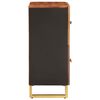 vidaXL Side Cabinet Brown and Black 60x33.5x75 cm Solid Wood Mango