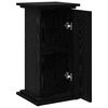 vidaXL Display Stand Black Oak 31 x 30 x 60 cm Engineered wood