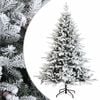 vidaXL Artificial Hinged Christmas Tree 120 cm PVC and Metal