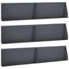 vidaXL Retaining Wall 6 pcs 100 x 12 x 30 cm Steel Anthracite