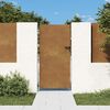 vidaXL Garden Gate 85 x 200 cm Powder-coated steel Black Lockable