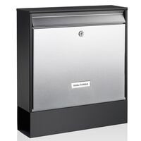 BURG-WÄCHTER Letterbox Oxford-Set 68770 B+S Stainless Steel Silver