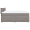 vidaXL Box Spring Bed with Mattress Taupe 180x200 cm Fabric