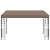 vidaXL Wall-mounted Gazebo 4x3x2.5 m Taupe