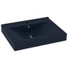 vidaXL Luxury Basin with Faucet Hole Matt Dark Blue 60x46 cm Ceramic