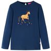 Kids' T-shirt with Long Sleeves Navy Blue 116