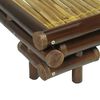 vidaXL Bed Frame without Mattress Dark Brown Bamboo 140x200 cm