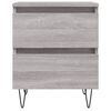 vidaXL Bedside Cabinets 2 pcs Grey Sonoma 40x35x50 cm Engineered Wood