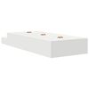 vidaXL Storage Bed Frame with Drawer White 90 cm Engineered Wood