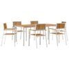 vidaXL Outdoor Dining Set 7 pcs 180 x 90 x 75 cm