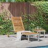 vidaXL Sun Lounger Reclining Brown 207 x 58 x 35cm Solid Acacia wood