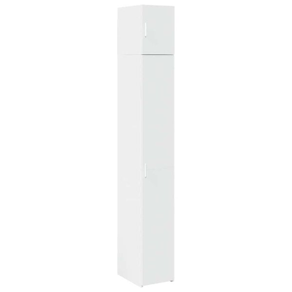 vidaXL Slim Storage Cabinet White 30x42.5x225 cm Engineered Wood