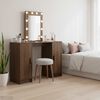vidaXL Dressing Table Brown 102 x 33 x 135 cm Engineered Wood