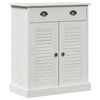 vidaXL Bathroom Furniture Set VIGO 2 pcs White and Antique White