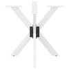 vidaXL Dining Table Leg Spider Shape White 85x85x(72-73) cm Steel
