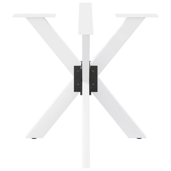 vidaXL Dining Table Leg Spider Shape White 85x85x(72-73) cm Steel