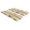vidaXL Slatted Bed Bases without Mattress 2 pcs with 28 Slats 70x200 cm