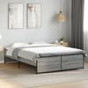 vidaXL Bed Frame without Mattress Grey Sonoma 140x190 cm