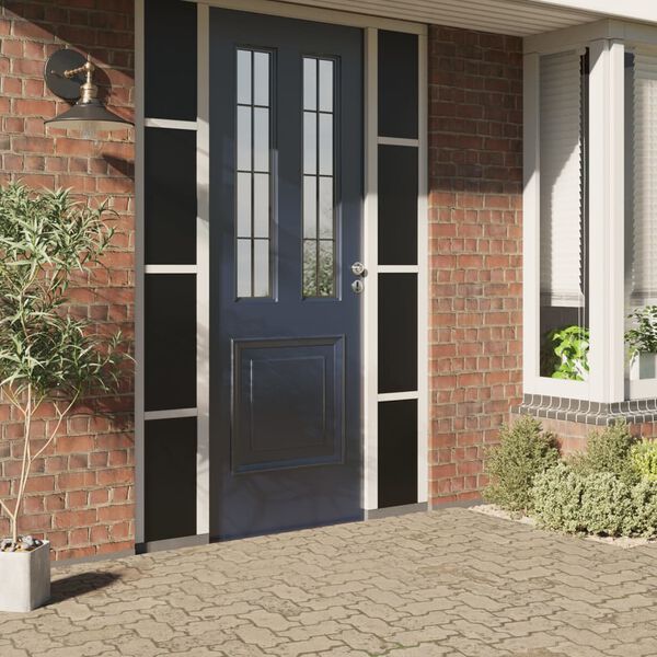 vidaXL Window Film Static Frosted Black 90x1000 cm PVC