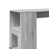 vidaXL Bar Table with Racks Grey Sonoma 101x40x103.5 cm Engineered Wood