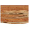 vidaXL Wall Shelf 60x40x3.8 cm Rectangular Solid Wood Acacia Live Edge