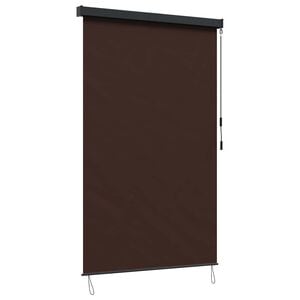 vidaXL Roller Blind Brown 60 x 250 cm Fabric and Aluminum