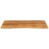 vidaXL Desk Top with Curve 100x80x2.5 cm Solid Wood Rough Mango