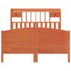 vidaXL Bookcase Bed without Mattress Wax Brown 140x200cm Solid Wood Pine