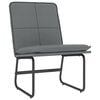 vidaXL Lounge Chair Grey 54x75x76 cm Faux Leather