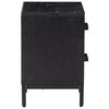 vidaXL Bedside Cabinet Black 36x30x45 cm Solid Pinewood