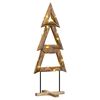 vidaXL Christmas Tree with Stand Brown 149.5 cm Solid teak wood