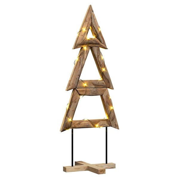 vidaXL Christmas Tree with Stand Brown 149.5 cm Solid teak wood